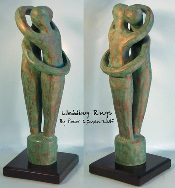 Wedding Rings Statue By Peter Lipman-Wulf